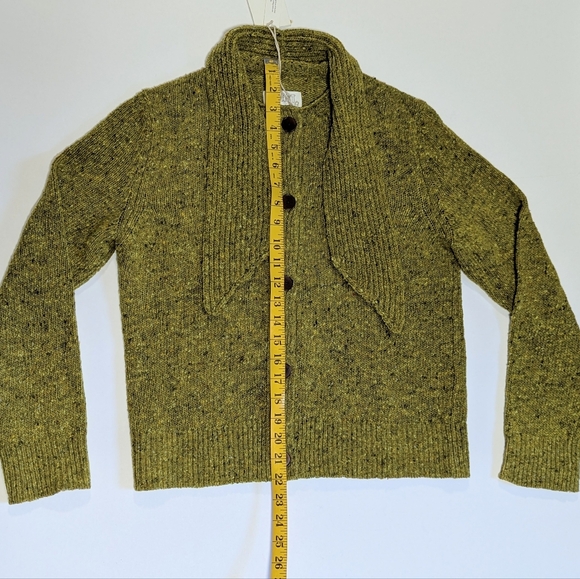 Toast Donegal Wool Tie Neck Cardigan - Picture 8 of 9